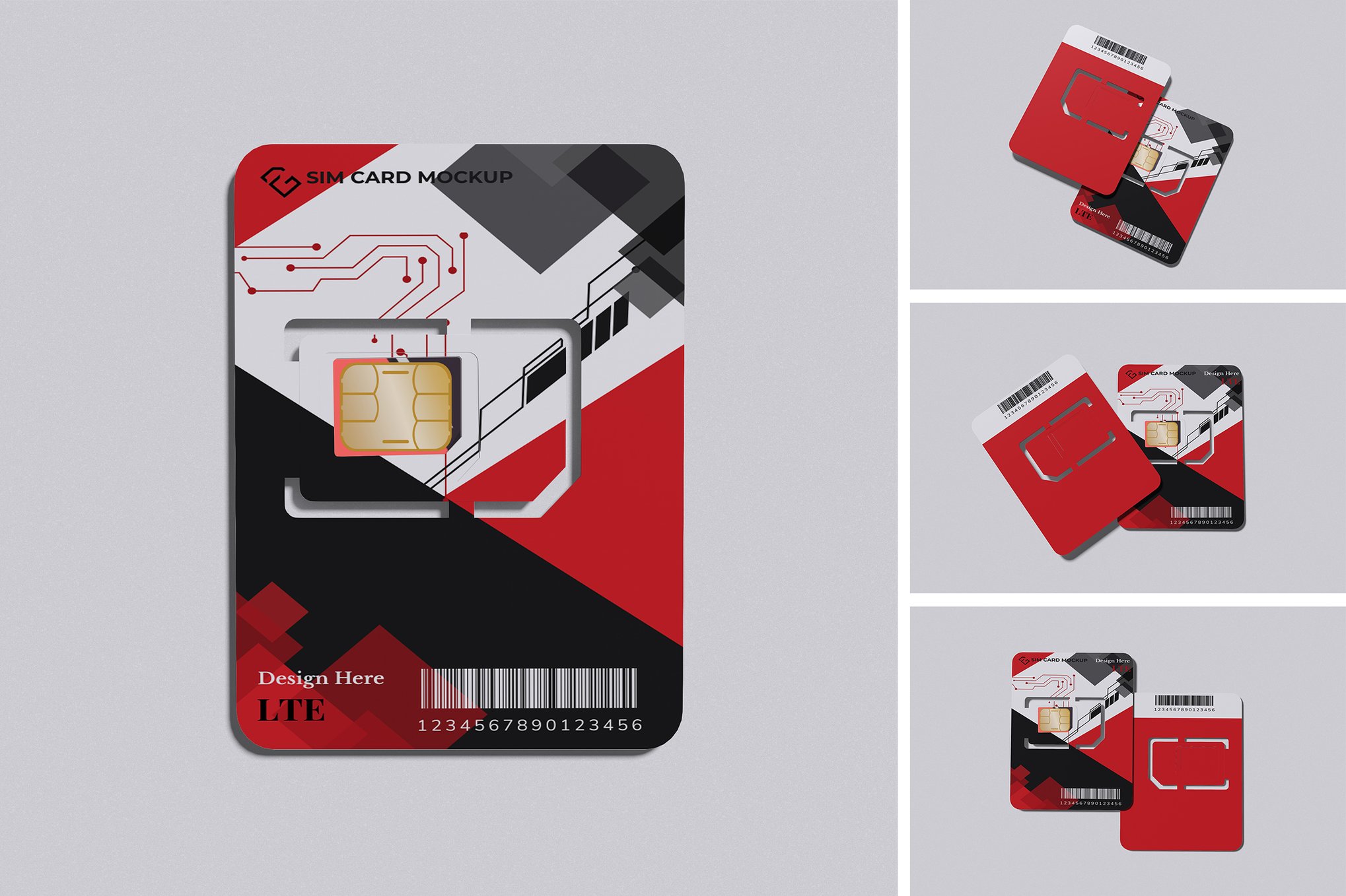 SIM卡卡片 设计展示PSD贴图样机模板素材 Product Mockups ft sim m