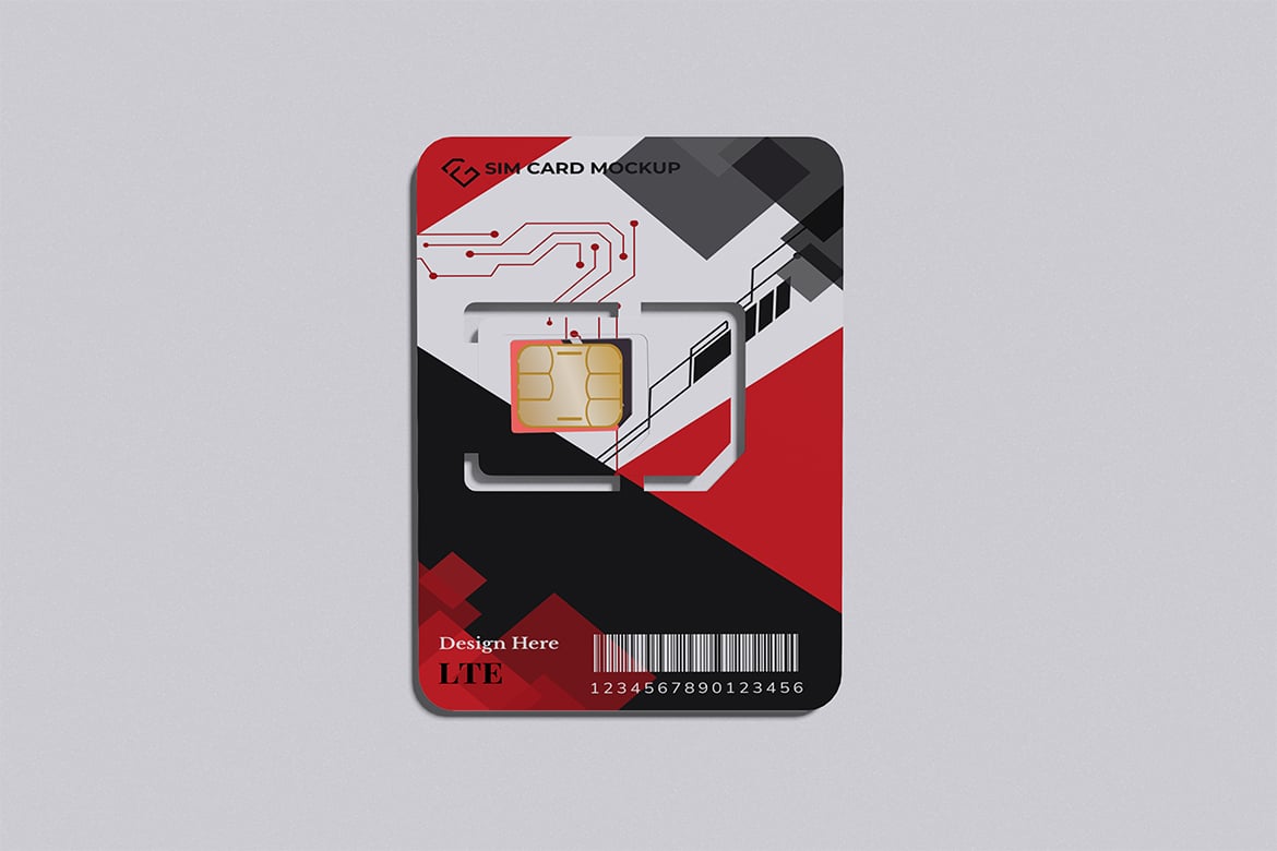 SIM卡卡片 设计展示PSD贴图样机模板素材 Product Mockups ft sim m
