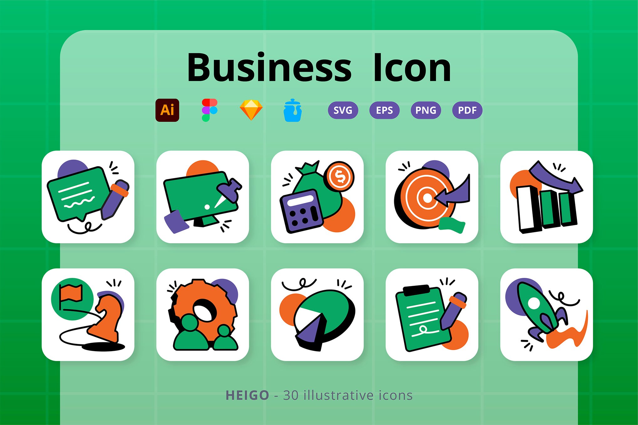 商业与办公室图标 Business Icon