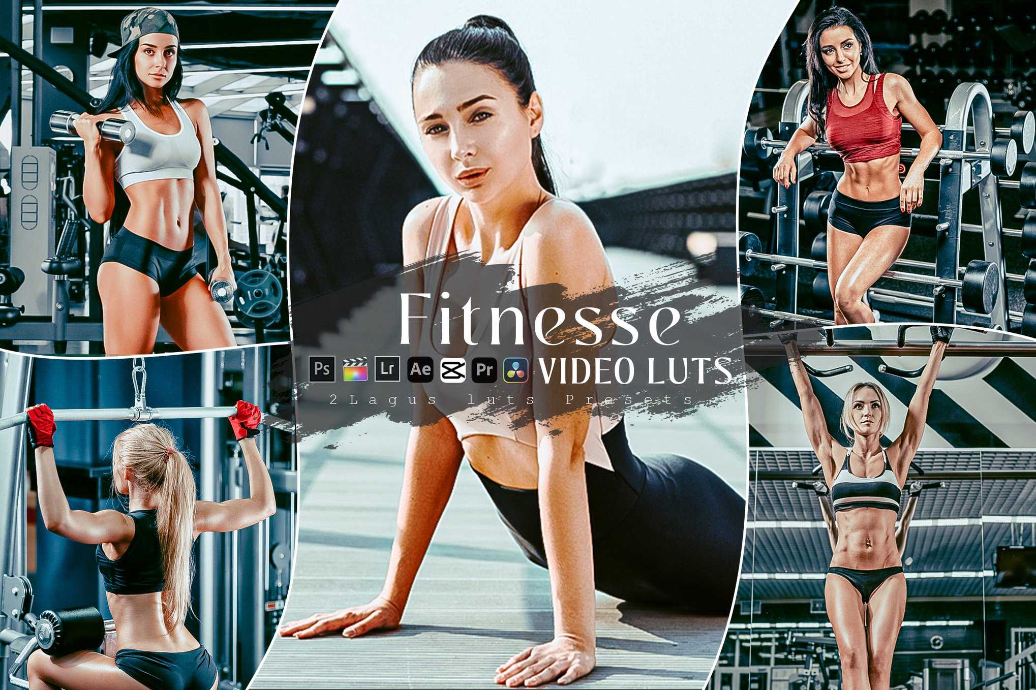 健身风格Lightroom预设&LUT调色包&动作包 Fitness Lightroom Preset & Luts Actio