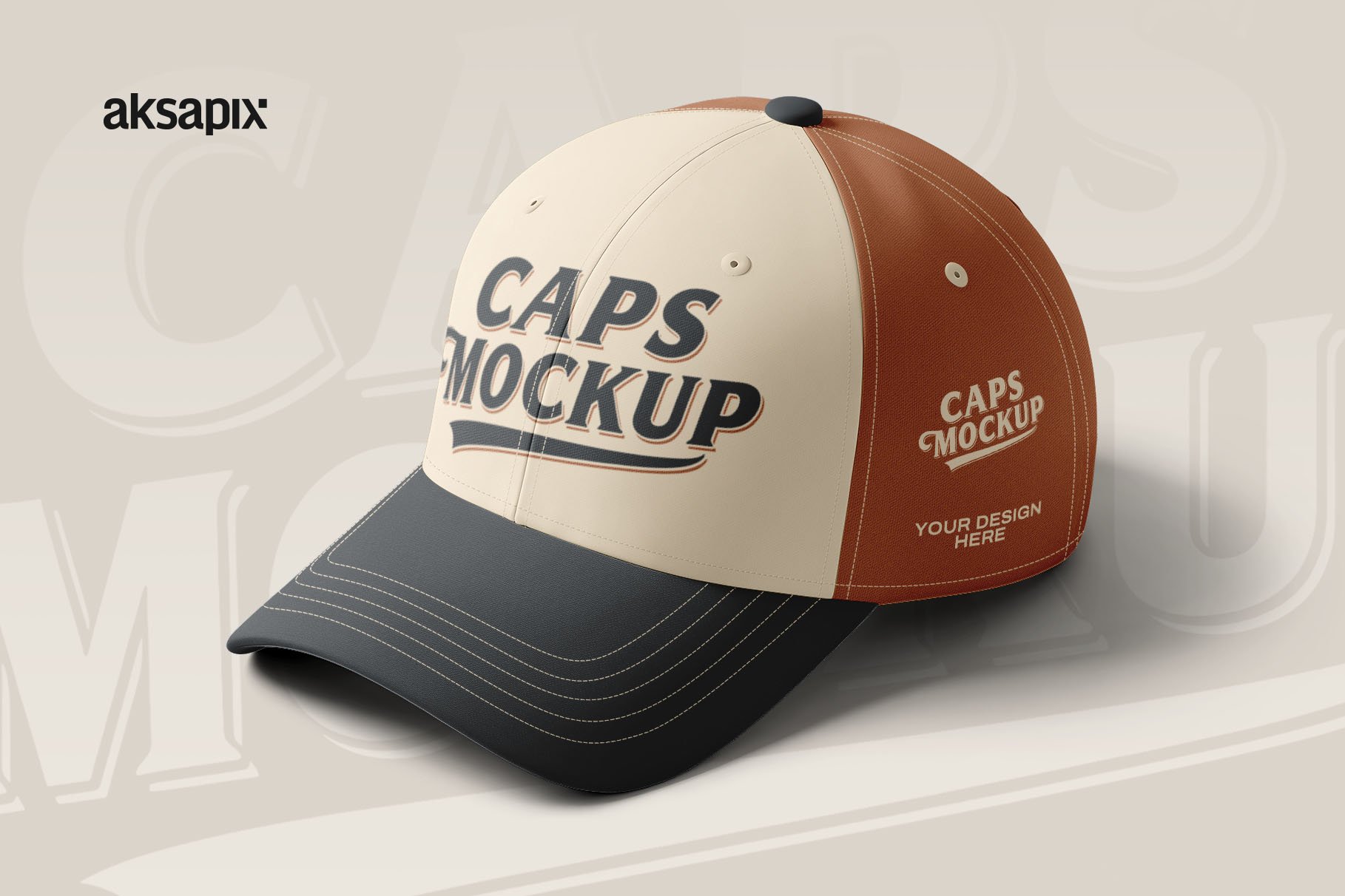 帽子模型样机 Caps Mockup