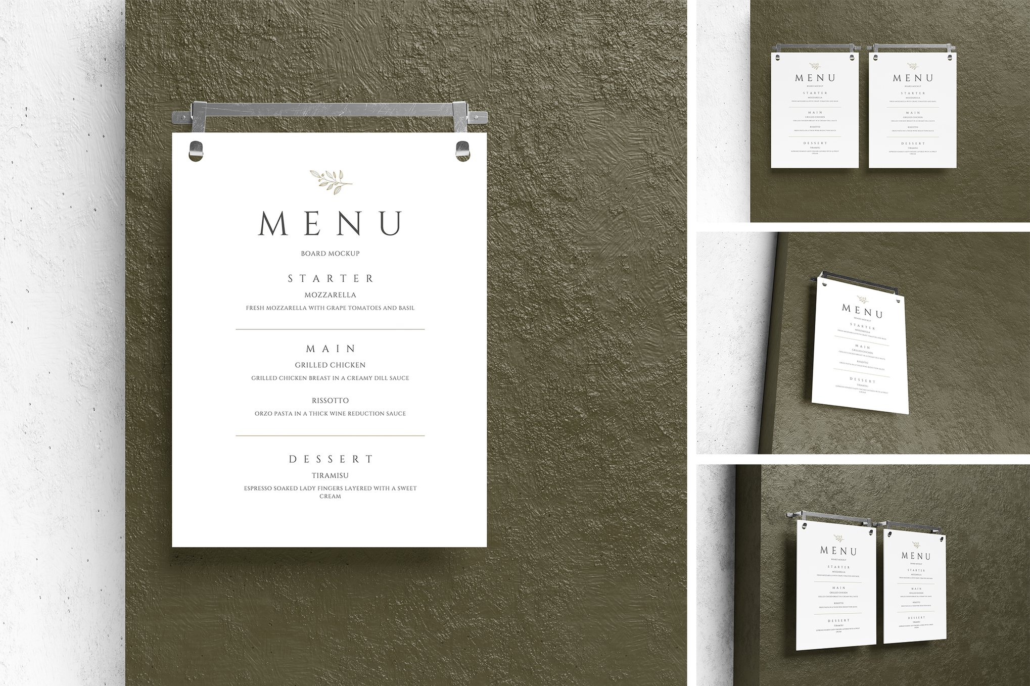 菜单板模型样机 Menu Board Mockup