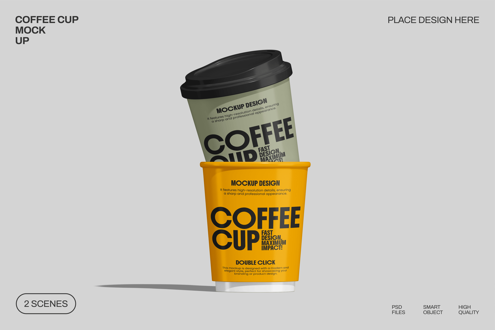 咖啡杯模型样机 Coffee Cup Mockup