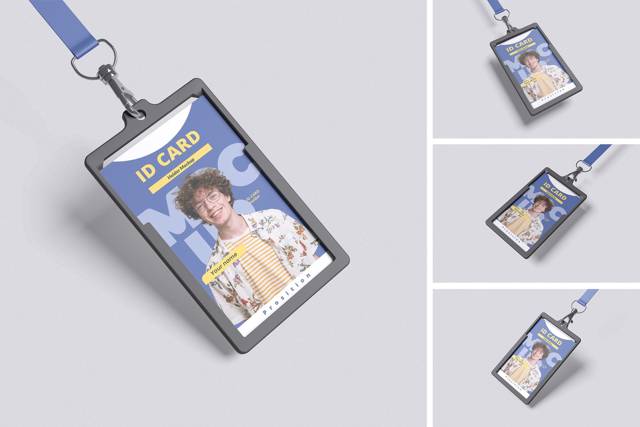身份证卡套模型样机 ID card holder mockup