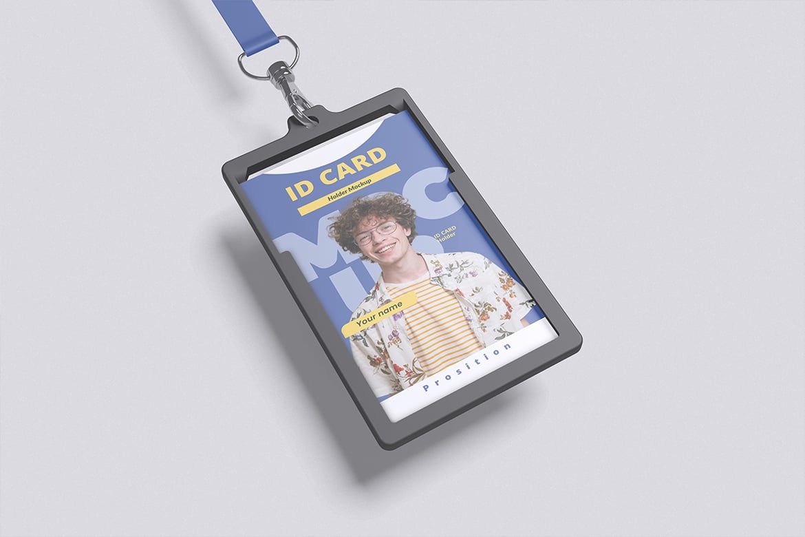 身份证卡套模型样机 ID card holder mockup