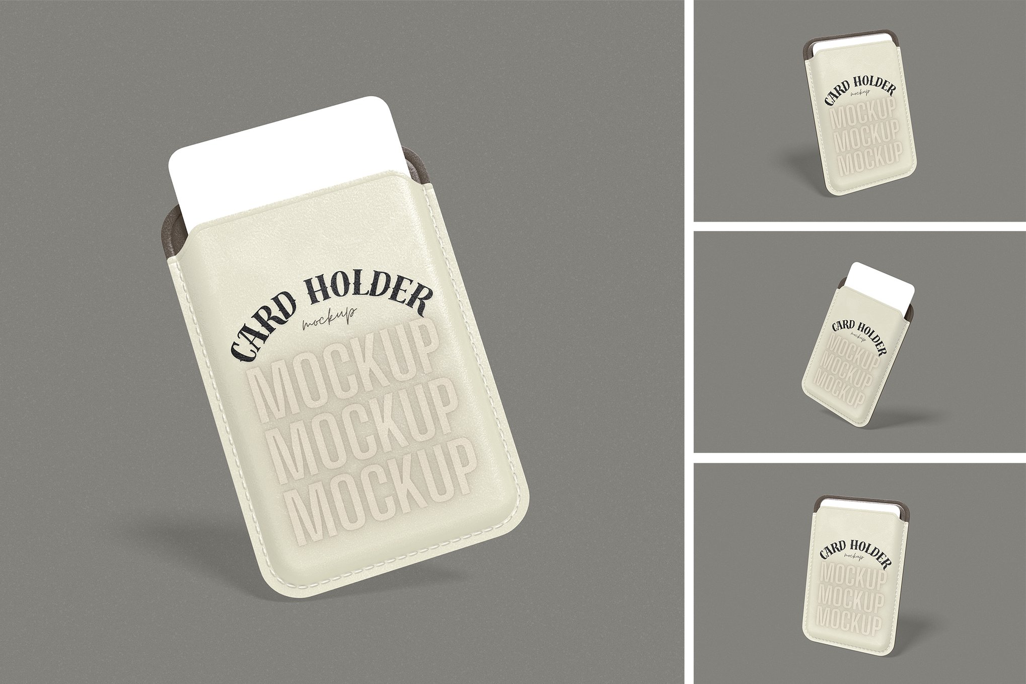 身份证卡套PSD模型样机 Id Card Holder Mockup