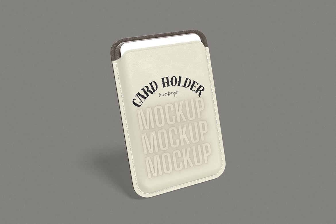 身份证卡套PSD模型样机 Id Card Holder Mockup