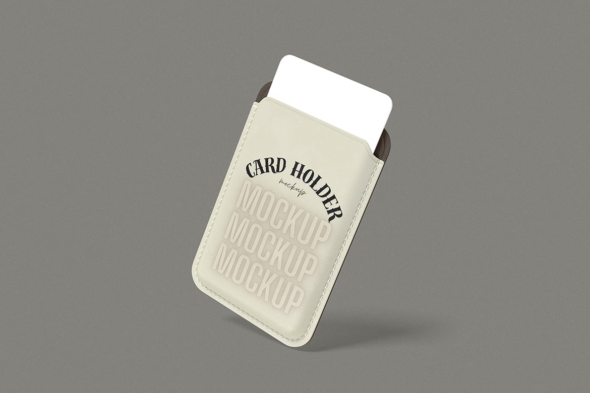 身份证卡套PSD模型样机 Id Card Holder Mockup
