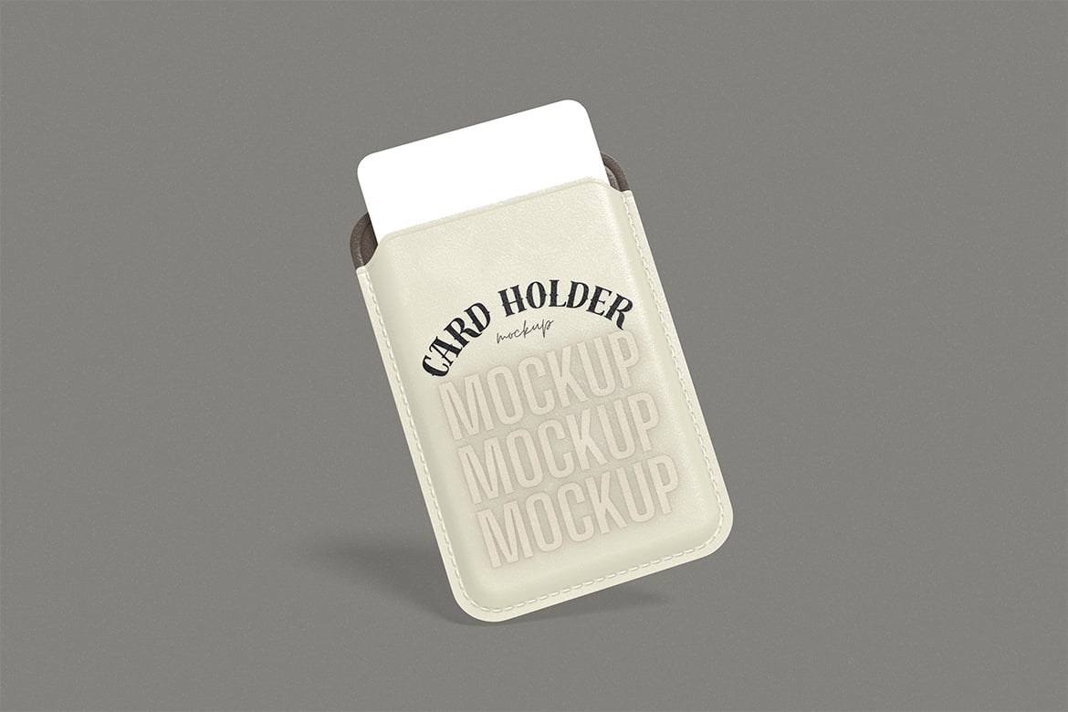 身份证卡套PSD模型样机 Id Card Holder Mockup