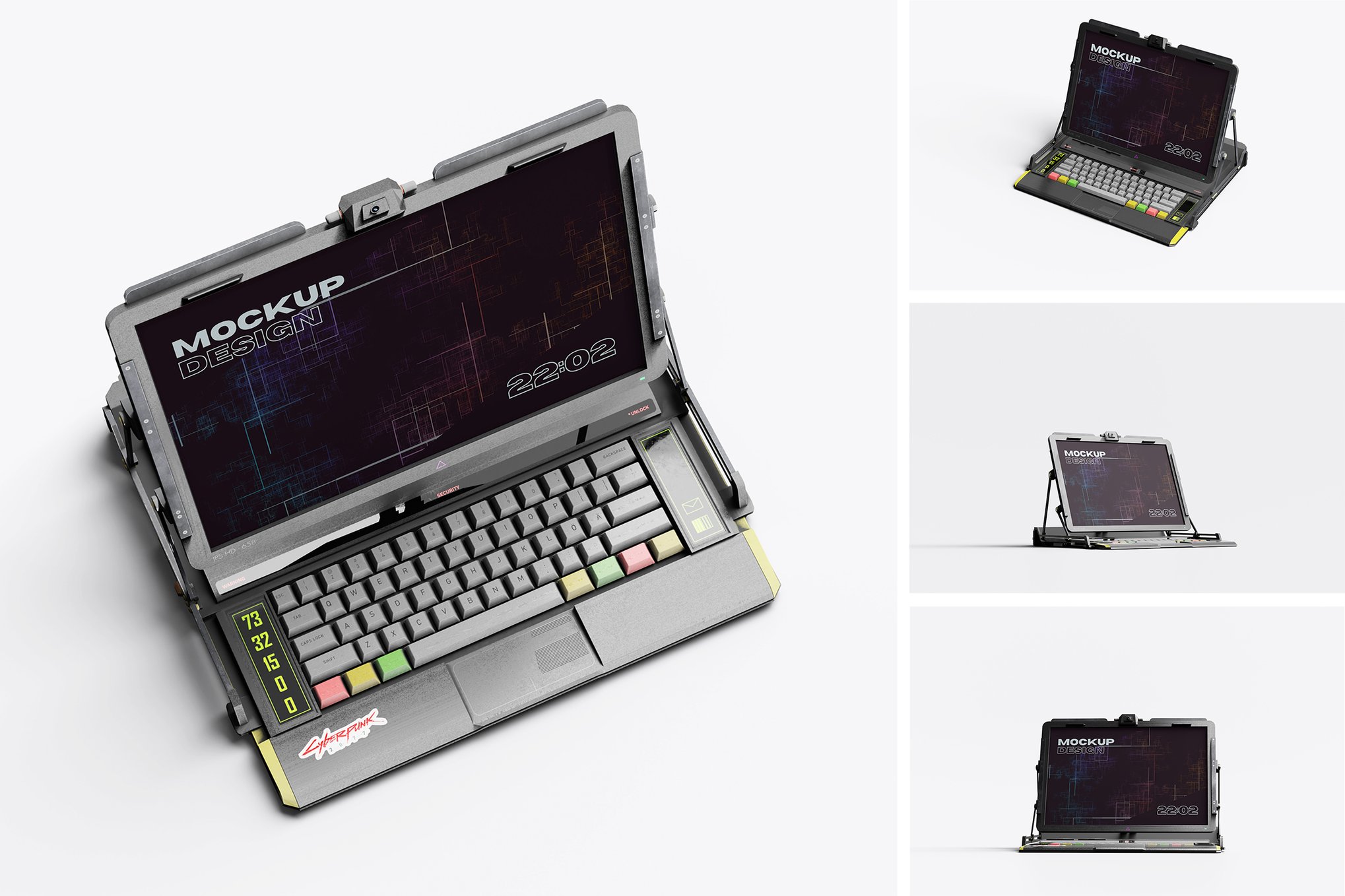 笔记本电脑PSD模型样机  Laptop Concept Mockup