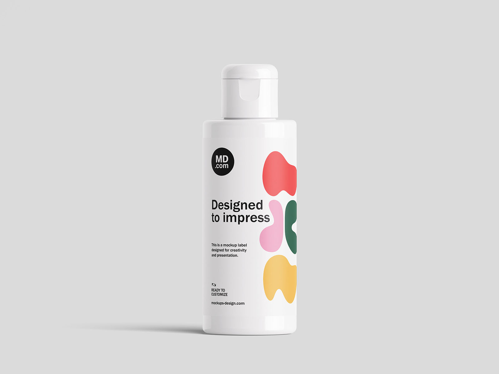 翻盖瓶PSD模型样机 Fliptop bottle mockup