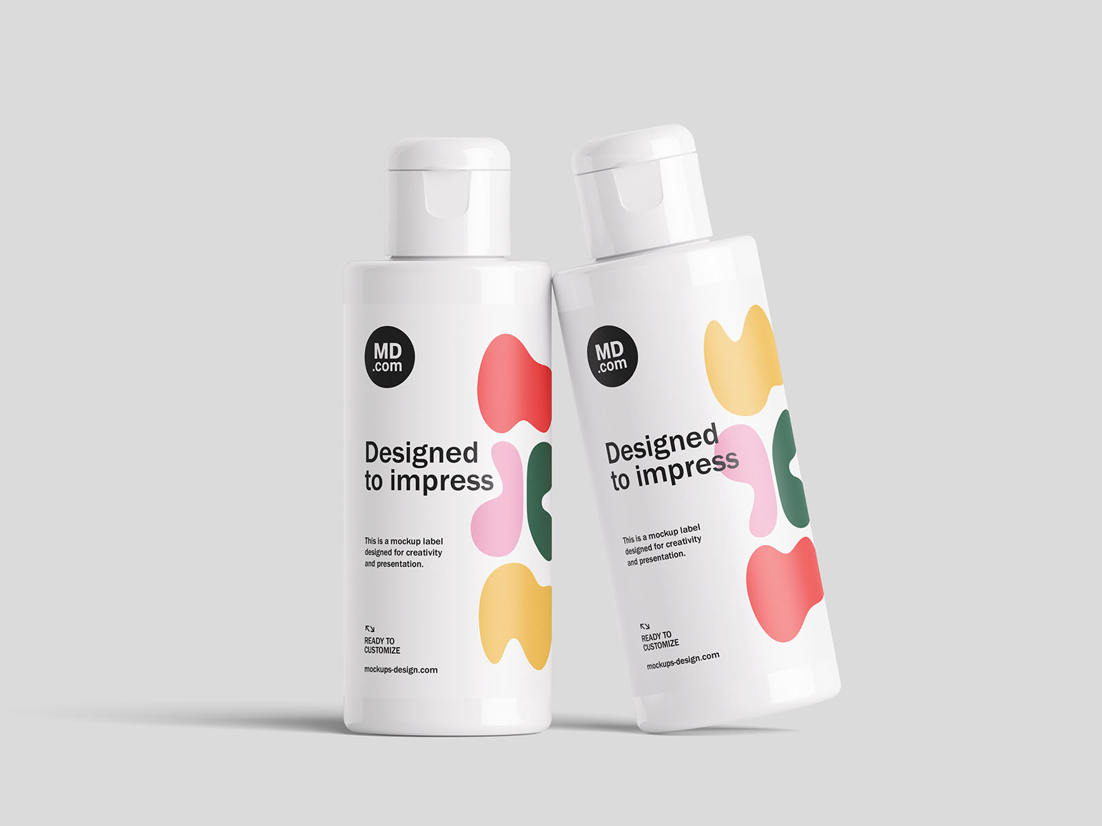 翻盖瓶PSD模型样机 Fliptop bottle mockup