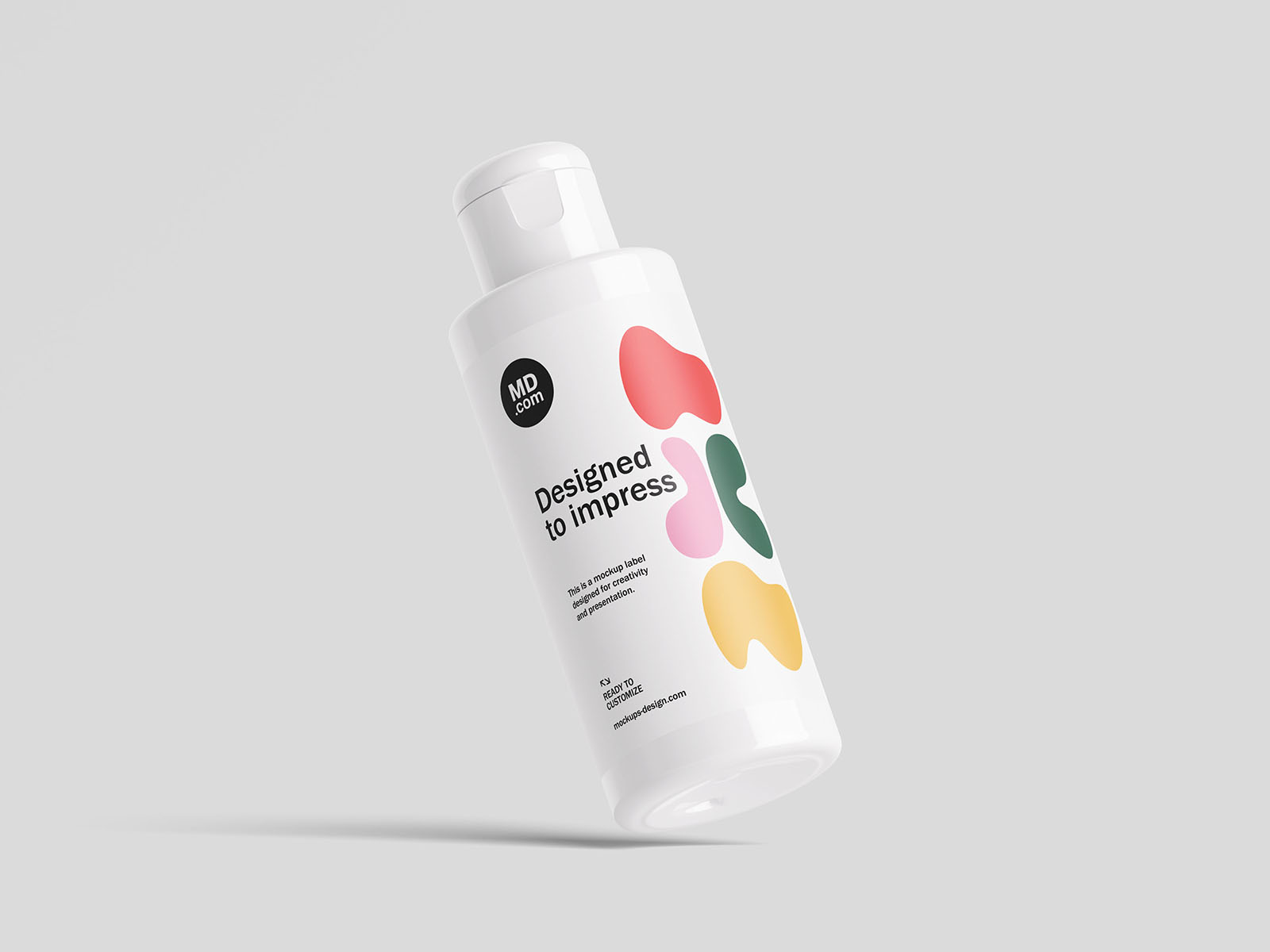 翻盖瓶PSD模型样机 Fliptop bottle mockup