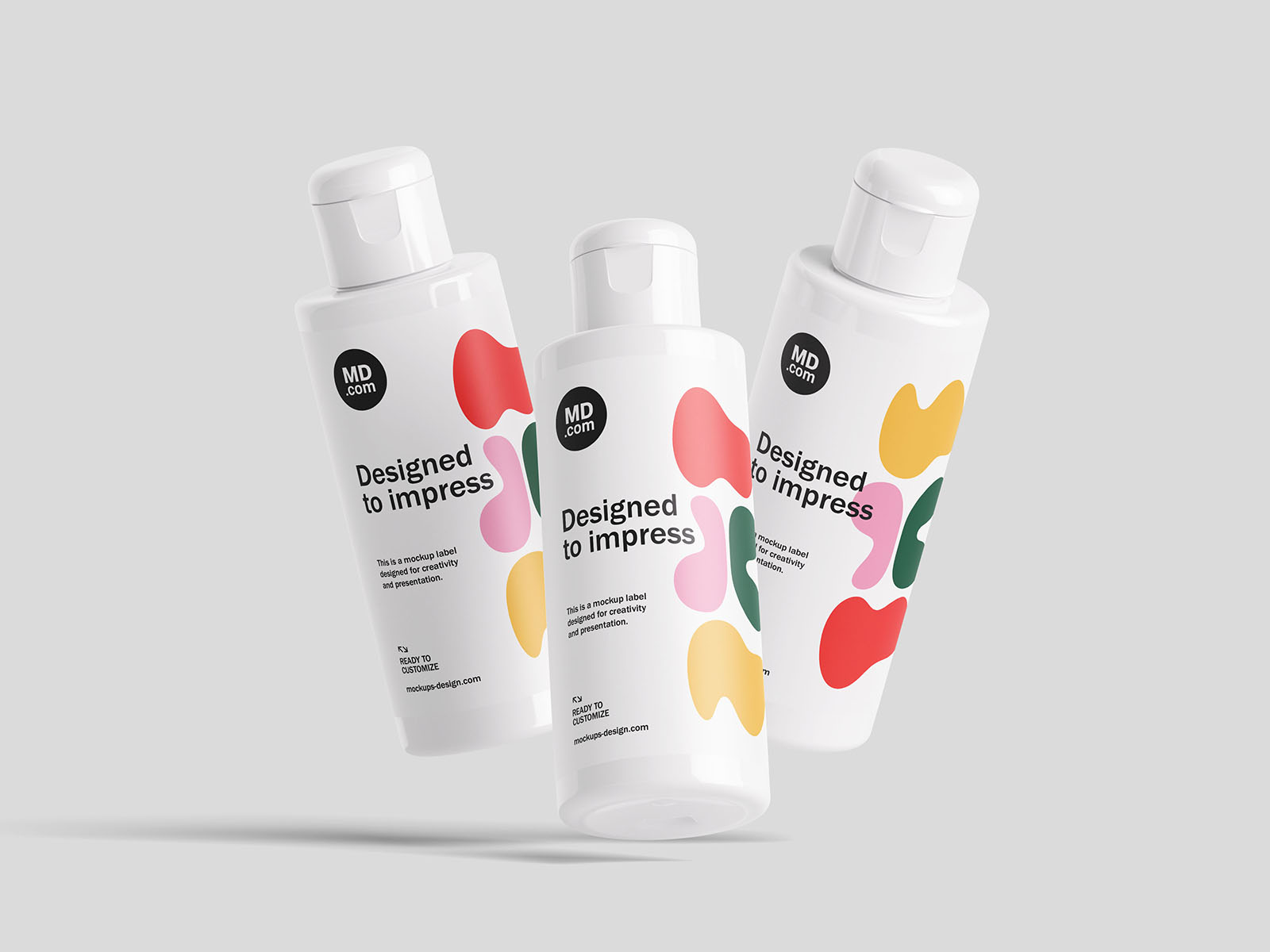翻盖瓶PSD模型样机 Fliptop bottle mockup