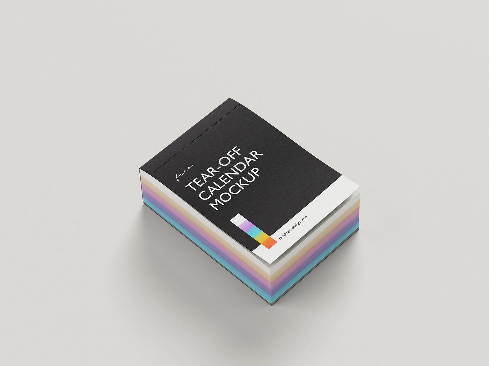可撕墙挂历PSD模型样机 ear off wall calendar mockup