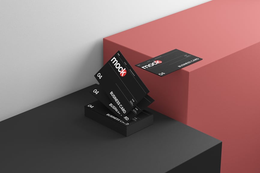 优雅的名片模型样机 (PSD)