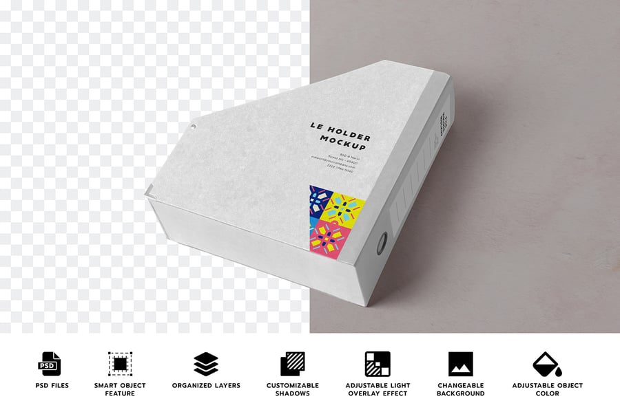 杂志文件框模型样机 (PSD)