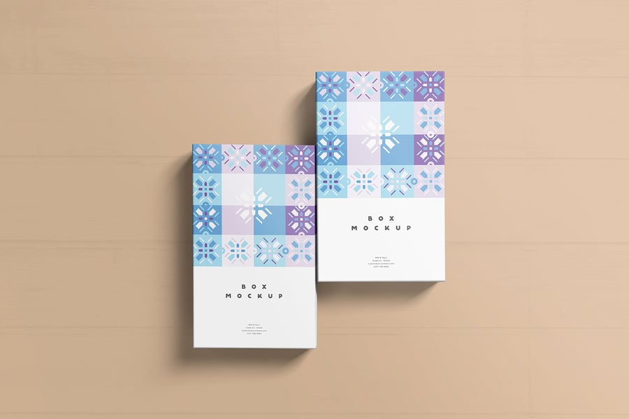 礼品盒模型样机 (PSD)