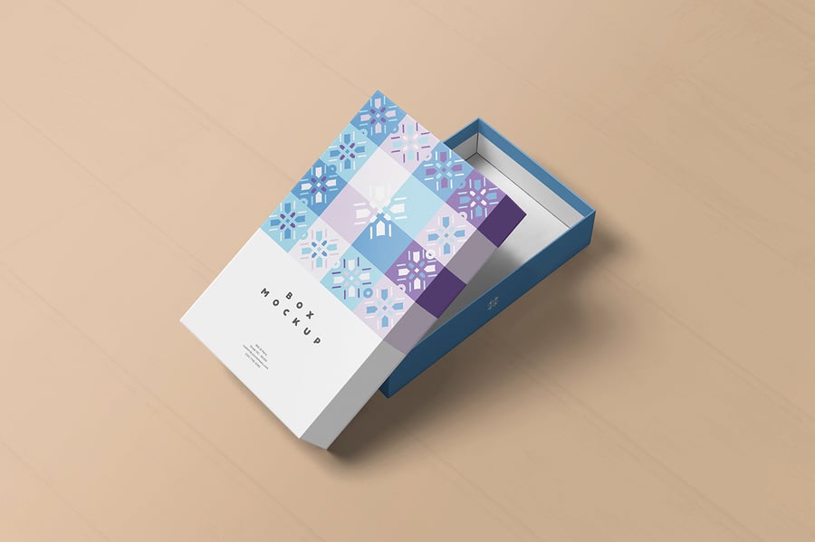 礼品盒模型样机 (PSD)