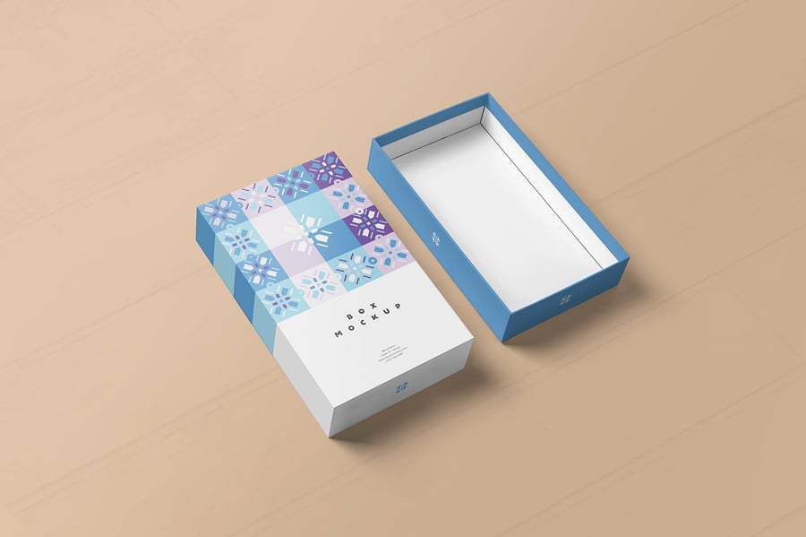 礼品盒模型样机 (PSD)