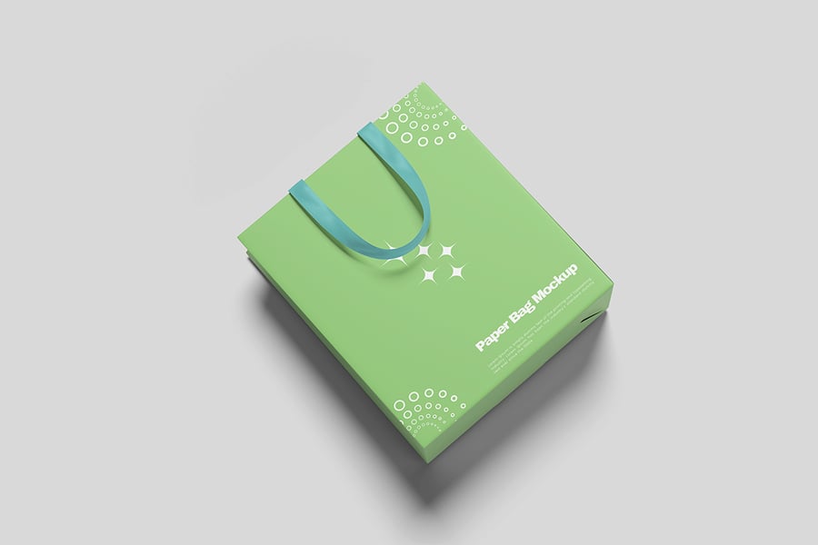纸袋模型样机 (PSD,PDF)