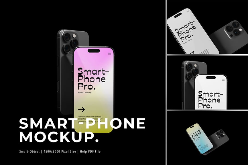 iPhone（2025）Ver.12-模型手机样机 (PSD,PDF)