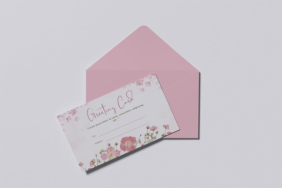 贺卡模型样机 (PSD,PDF)