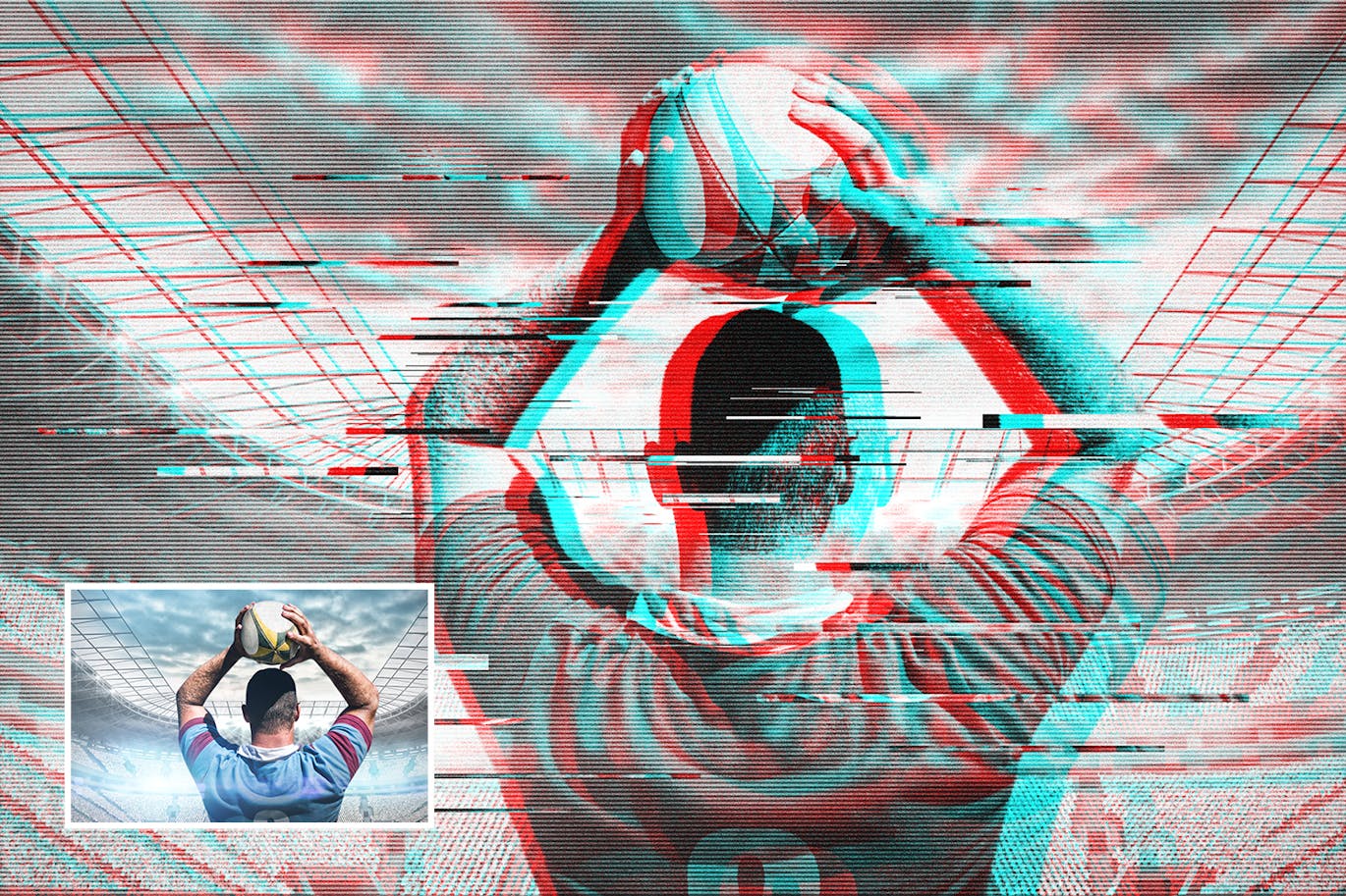 故障照片效果 (PSD)