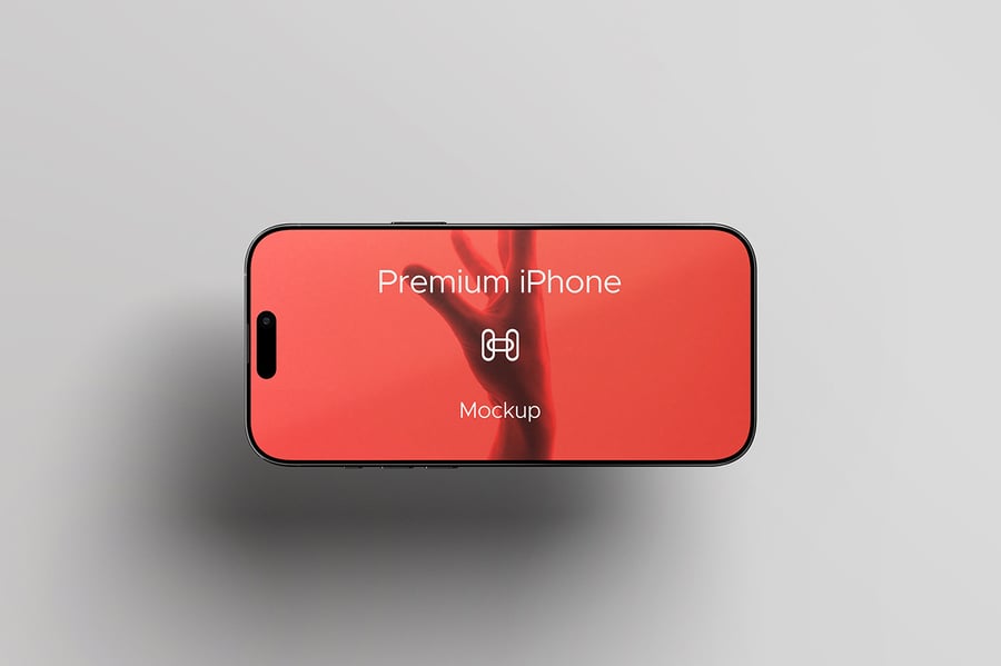 iPhone 16手机模型样机 (PSD)