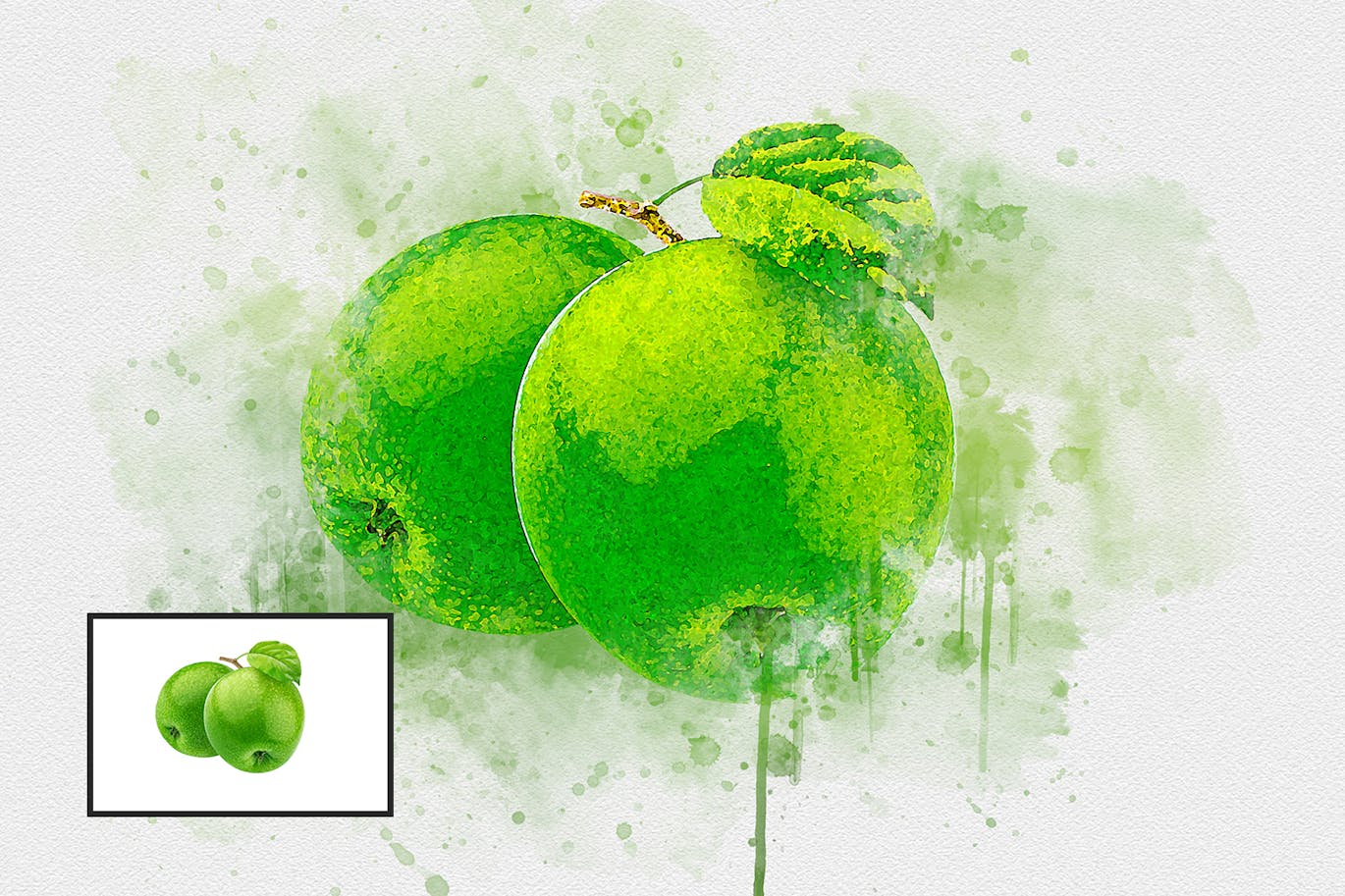 绘画照片效果 (PSD)