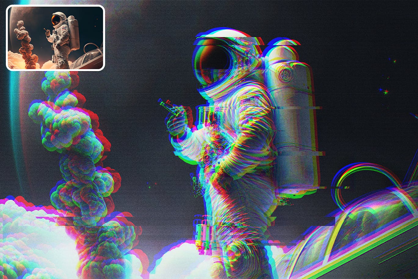 故障照片效果 (PSD)