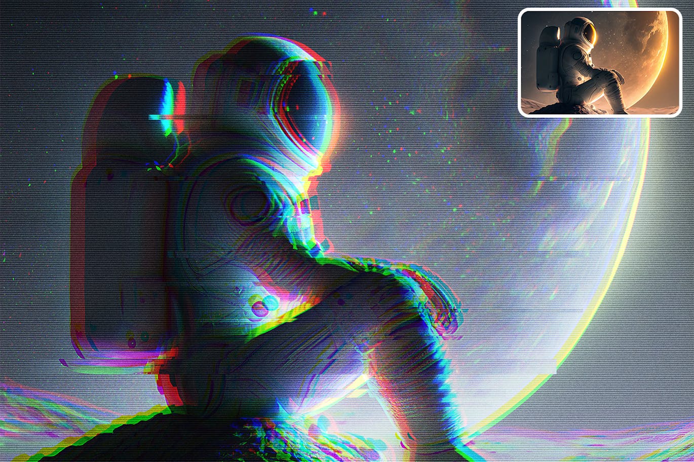故障照片效果 (PSD)