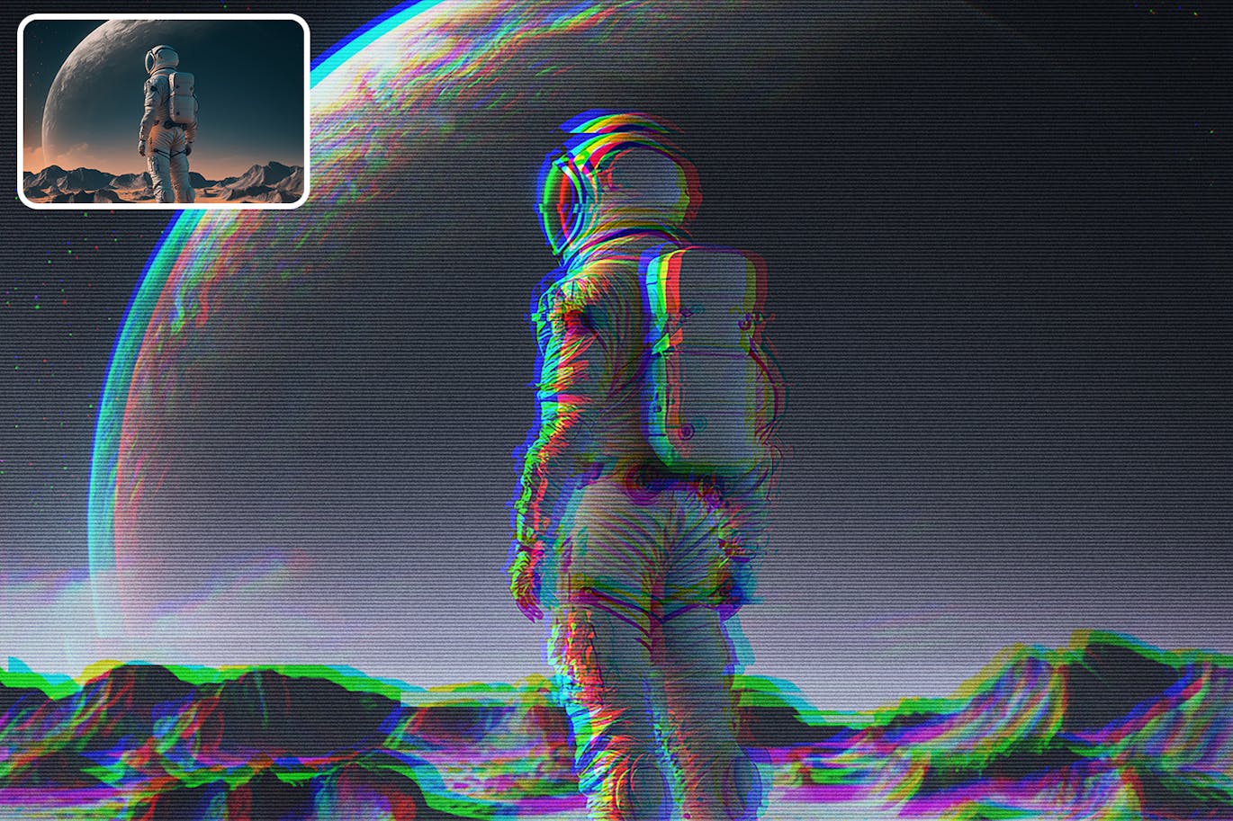 故障照片效果 (PSD)