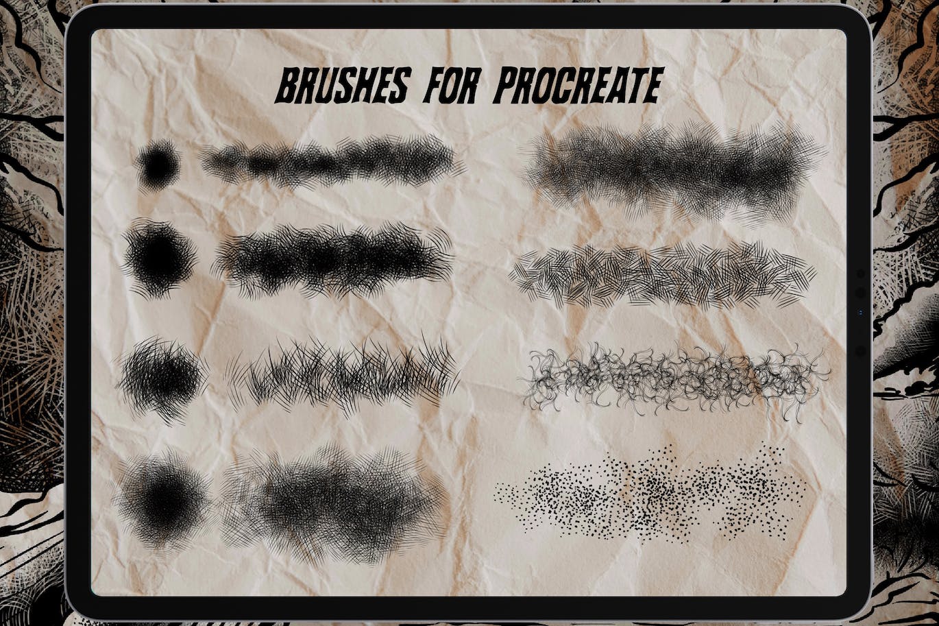 版画绘图procreate笔刷（BRUSHSET）
