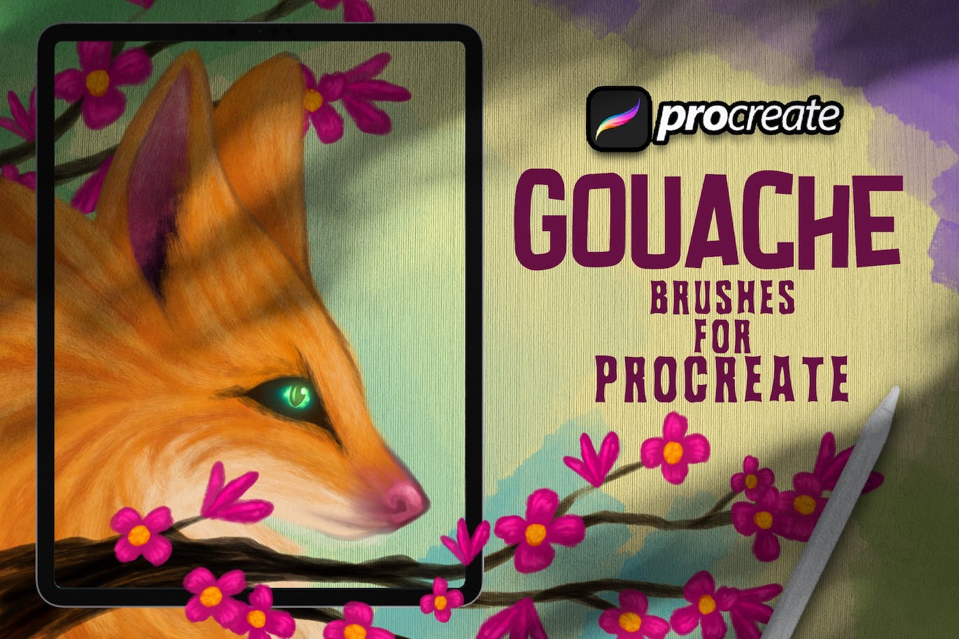 水粉刷procreate笔刷 (BRUSHSET)