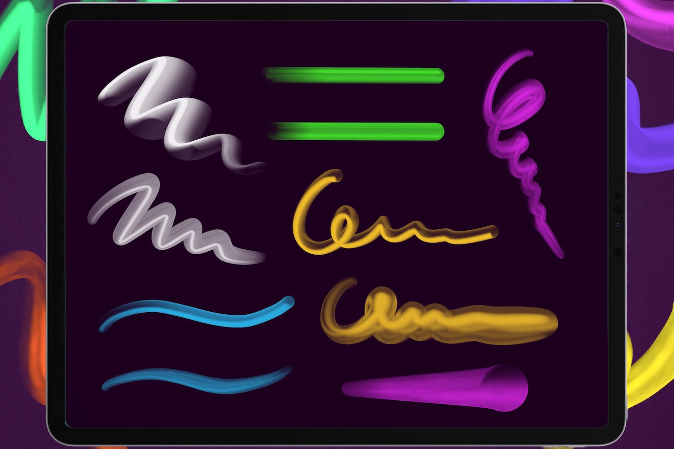 3D笔刷包procreate笔刷 (BRUSHSET)