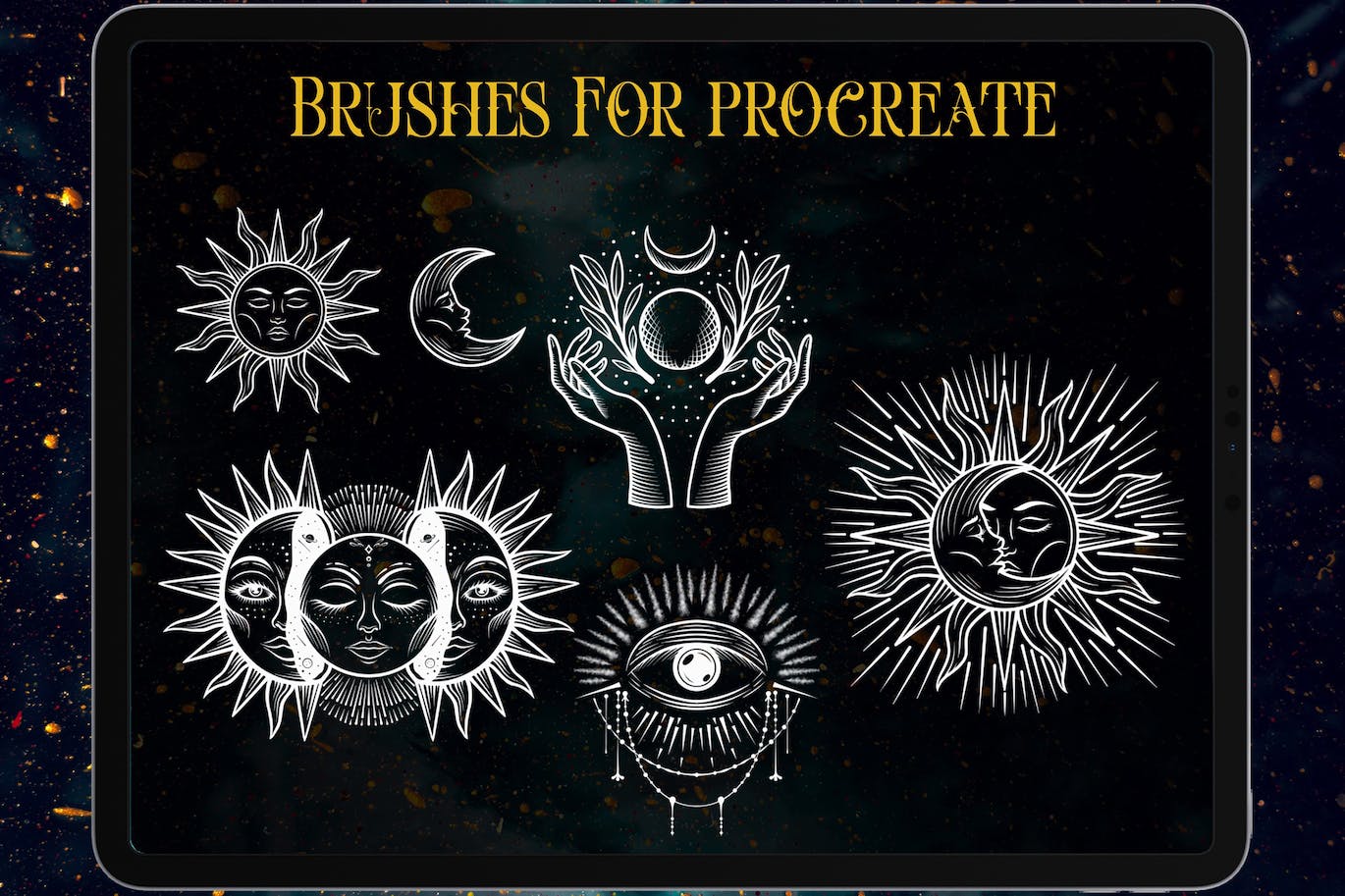 画笔印花procreate笔刷 (BRUSHSET)