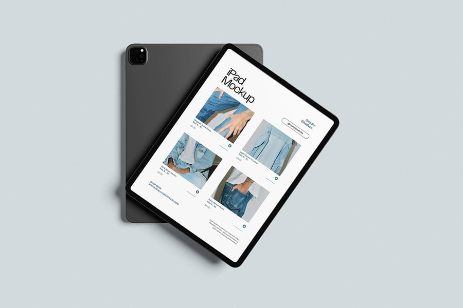 iPad模型样机 (PSD,PDF)