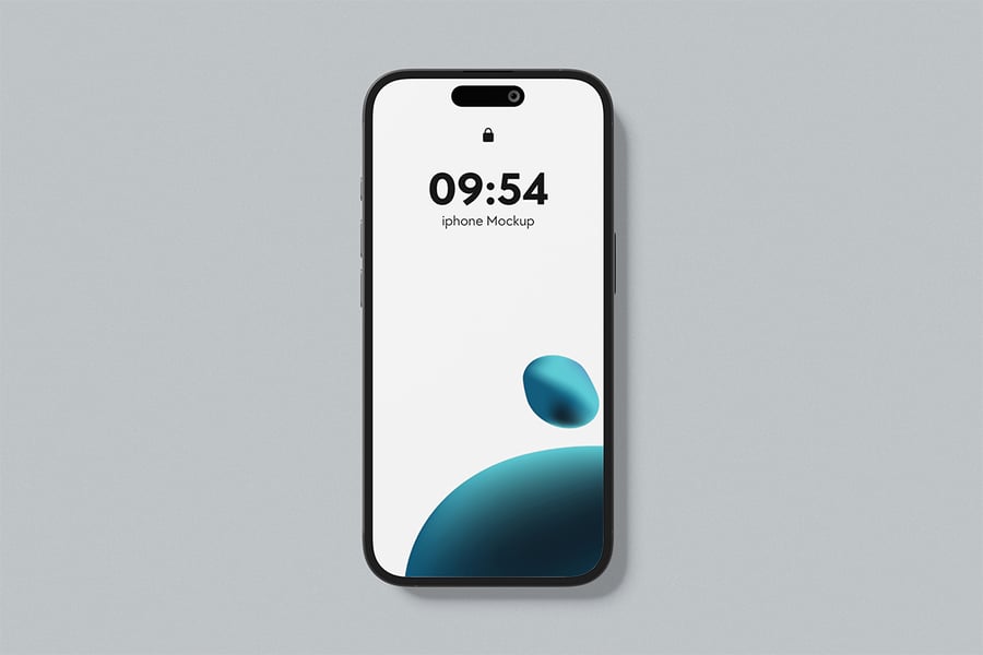 iPhone手机模型样机 (PSD,PDF)