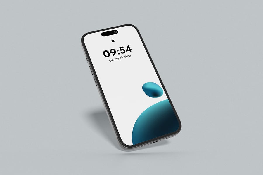 iPhone手机模型样机 (PSD,PDF)
