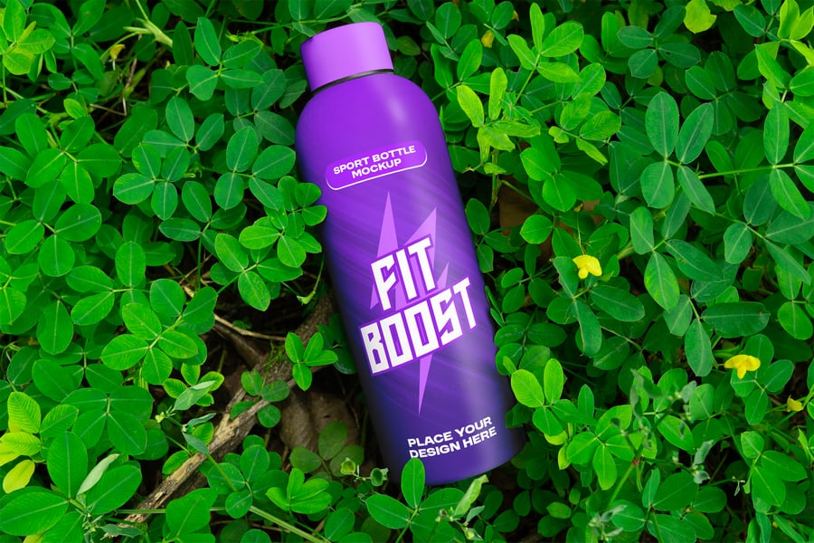 能量饮料瓶模型样机 (PSD) Energy Drove Bottle Mockup