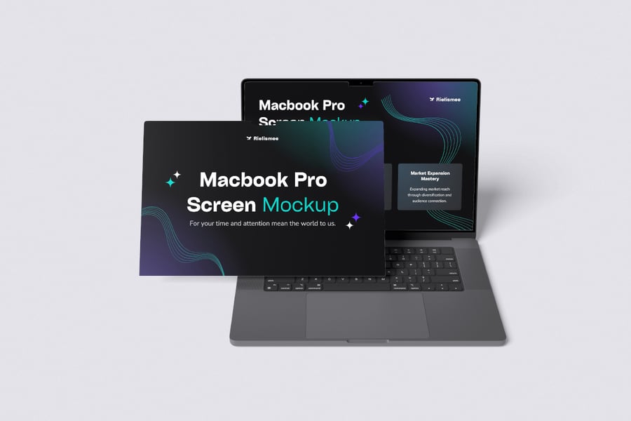 MacBook Pro屏幕模型样机 (PSD)