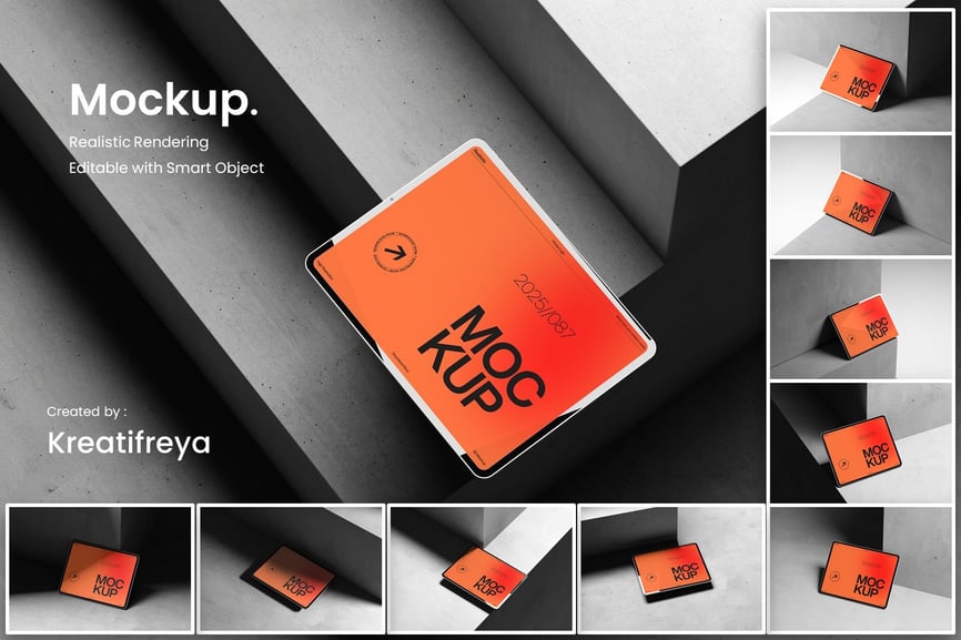 平板电脑模型设计样机 (PSD)