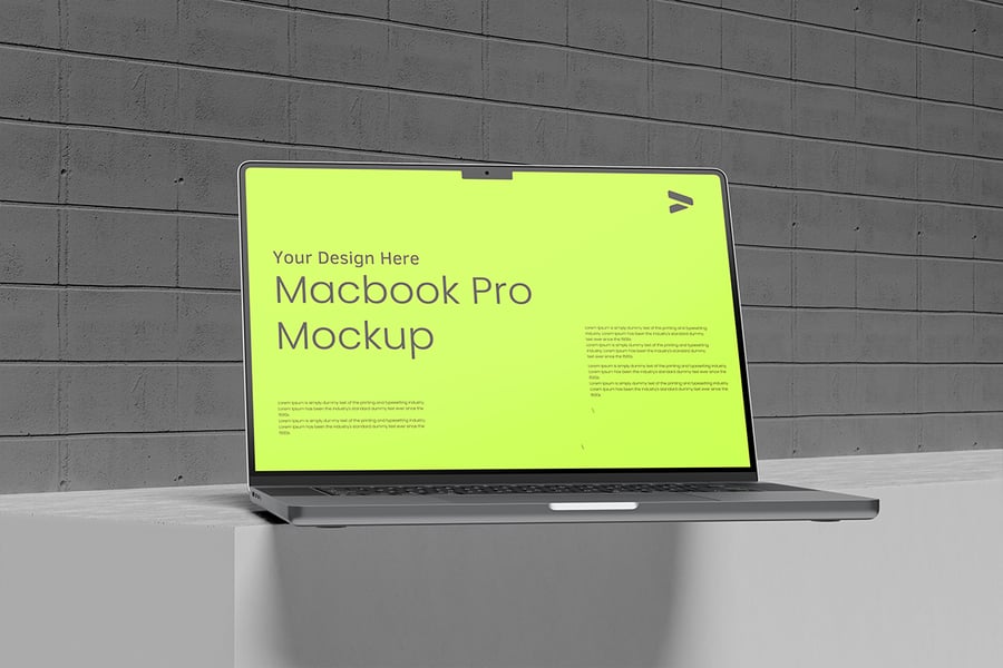 MacBook电脑模型样机 (PSD,PDF)