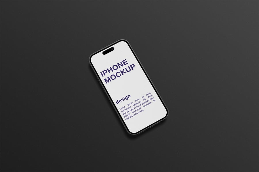 iPhone 16手机模型样机 (PSD,PDF)