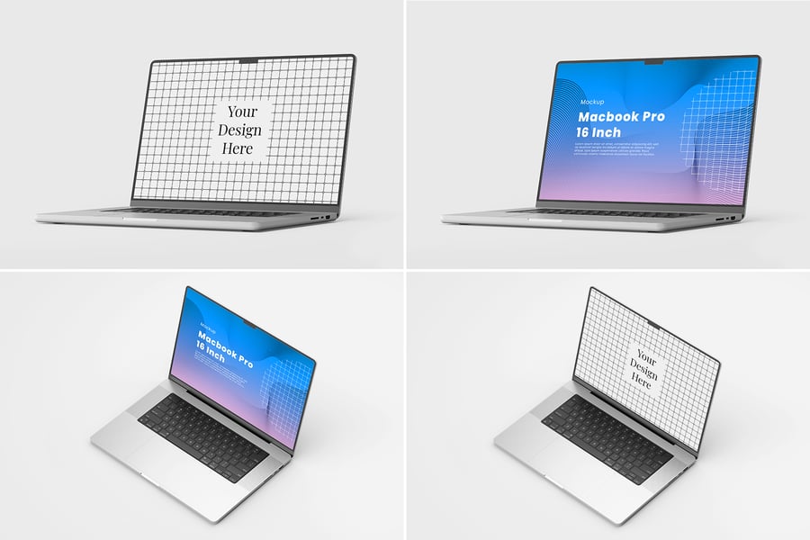 MacBook Pro电脑模型样机 (PSD)macbook pro mockup