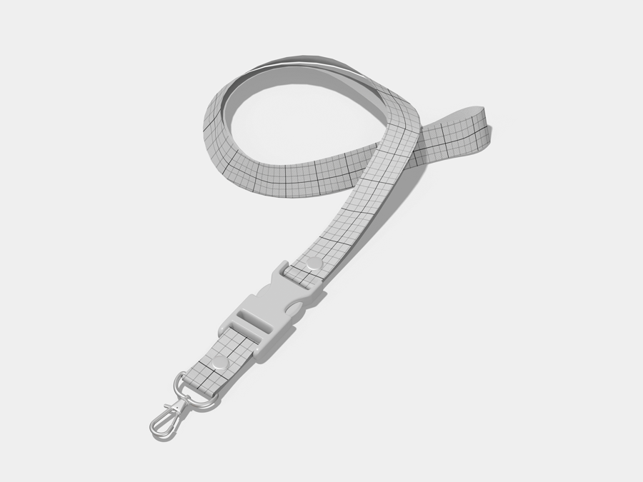 挂绳模型样机 (PSD)lanyard mockup