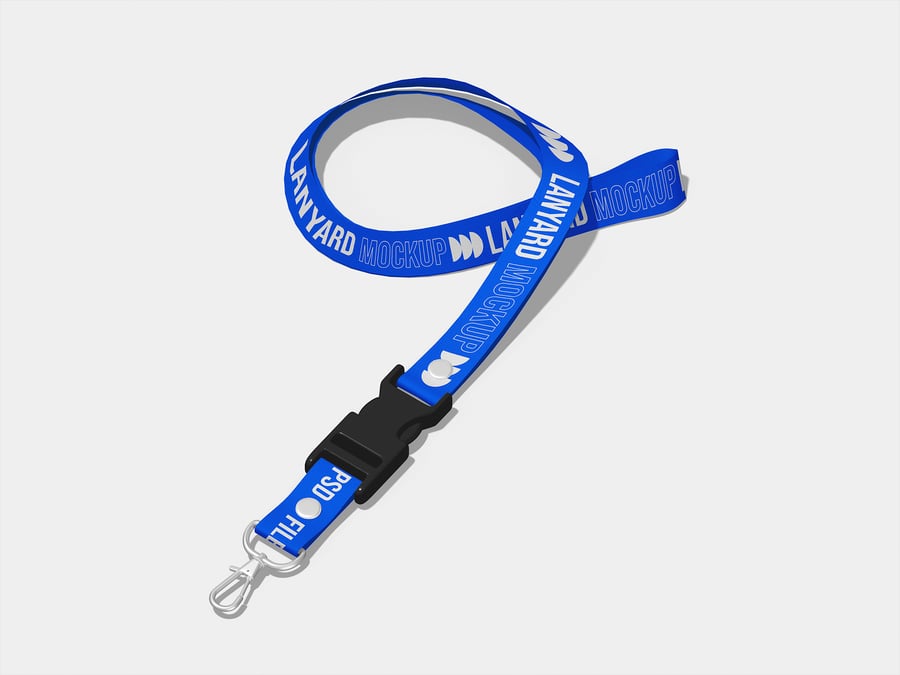 挂绳模型样机 (PSD)lanyard mockup