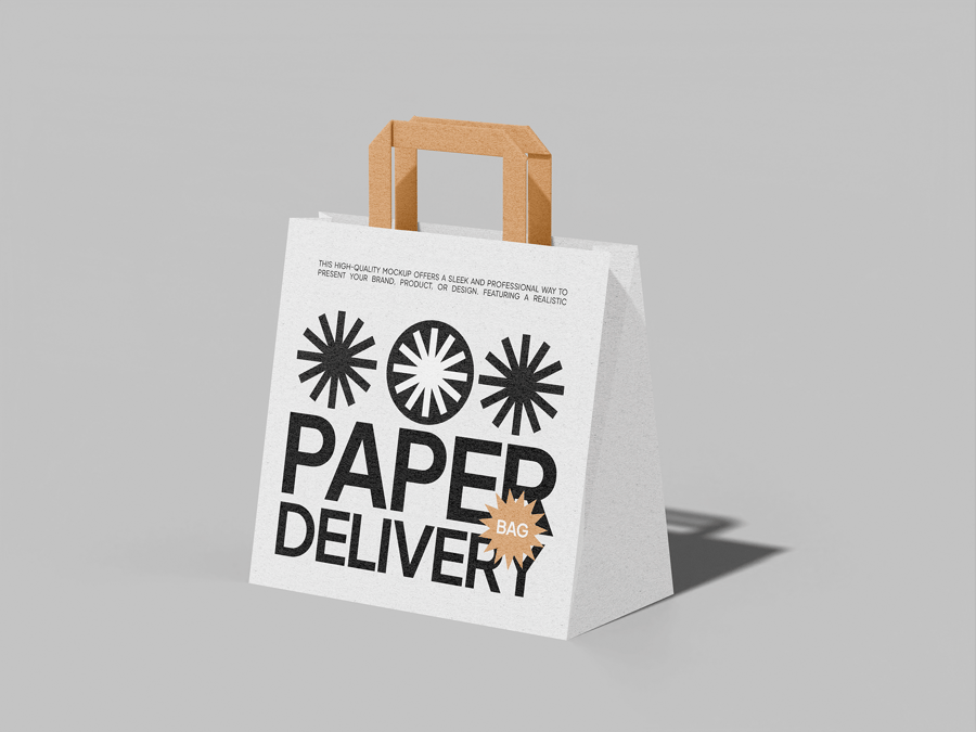 纸袋模型样机 (PSD)paper bag mockup