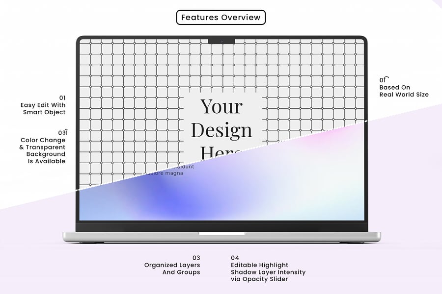 MacBook Pro 16电脑英寸模型 (PSD) macbook pro 6 inch mockup